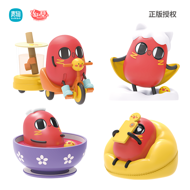 紅小豆可動公仔(隨機出貨)