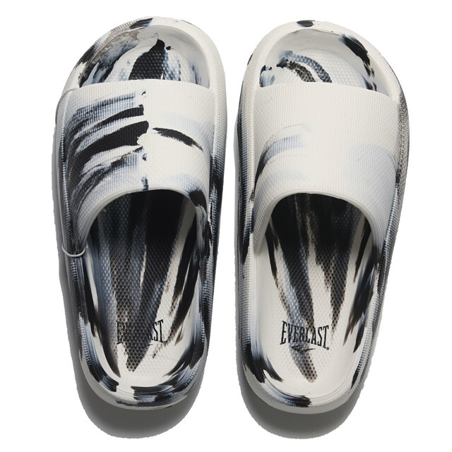 EVERLAST 拖鞋 白黑 迷彩 軟Q 中性 男女 4255162225