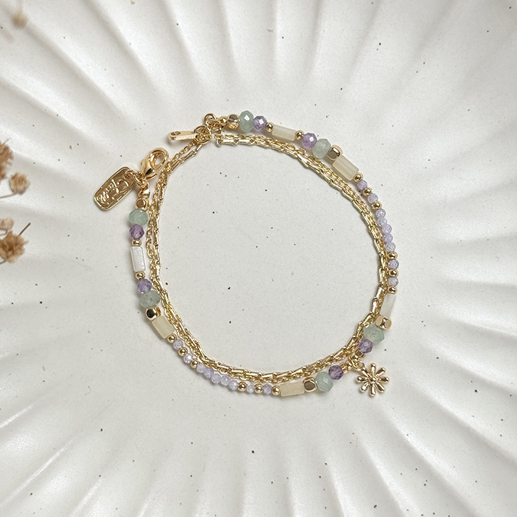 生日花 • 捌月拾貳 • 苦苣 – 東陵紫水晶 – 手環