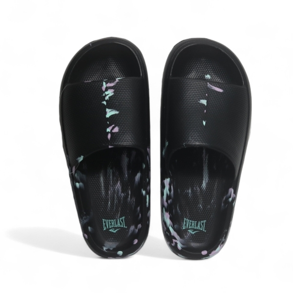 EVERLAST 拖鞋 潑墨 黑粉 迷彩 軟Q 中性 男女 4525162225