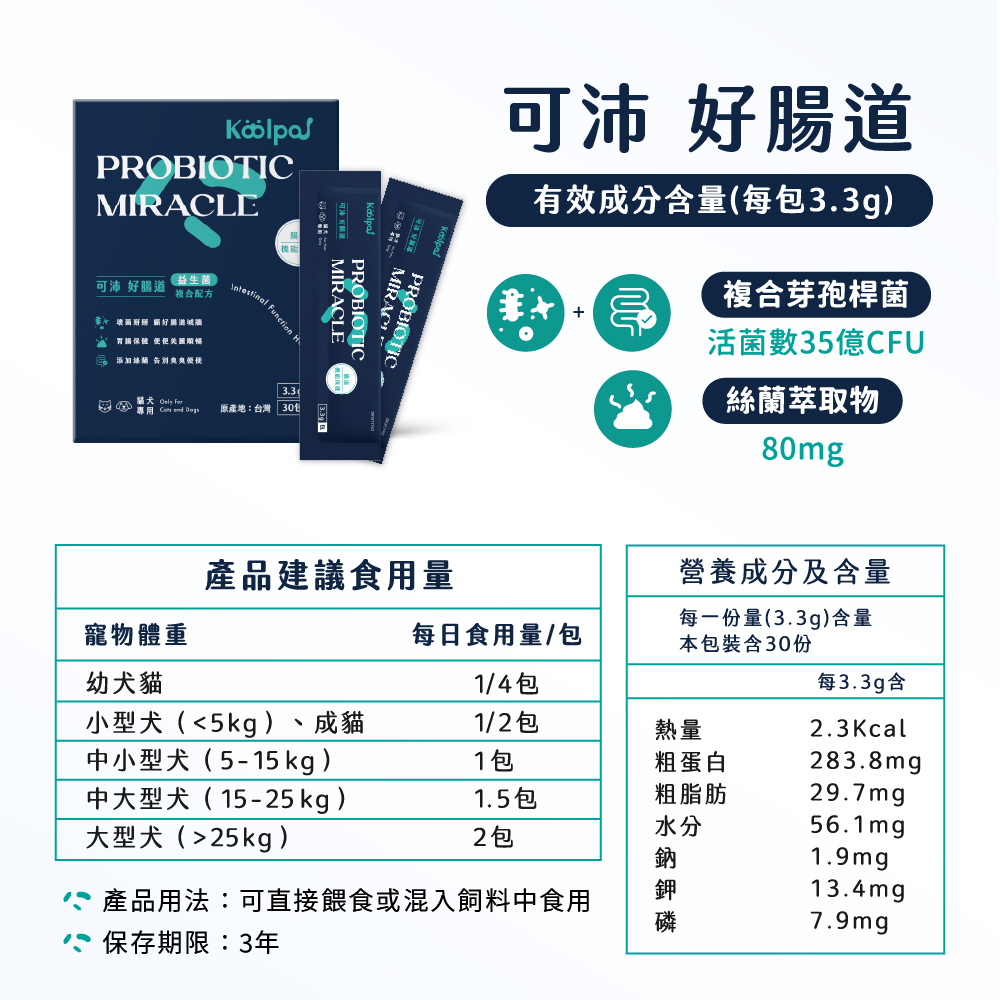 好腸道+好靈油+寵護霜優惠組合