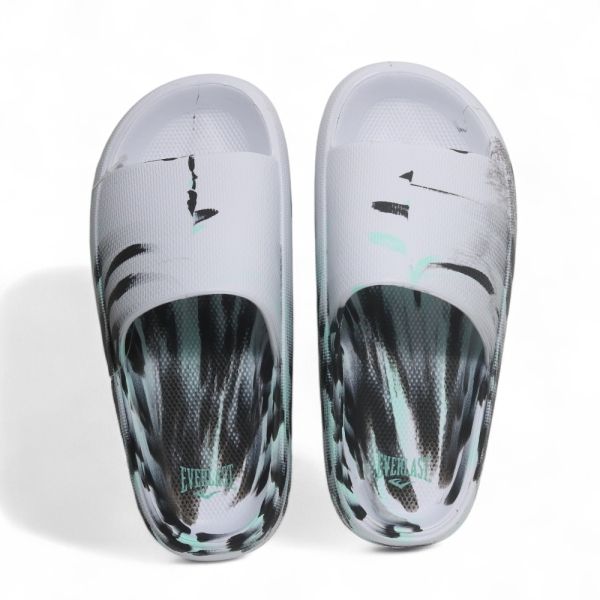 EVERLAST 拖鞋 潑墨 白黑 迷彩 軟Q 中性 男女 4525162275