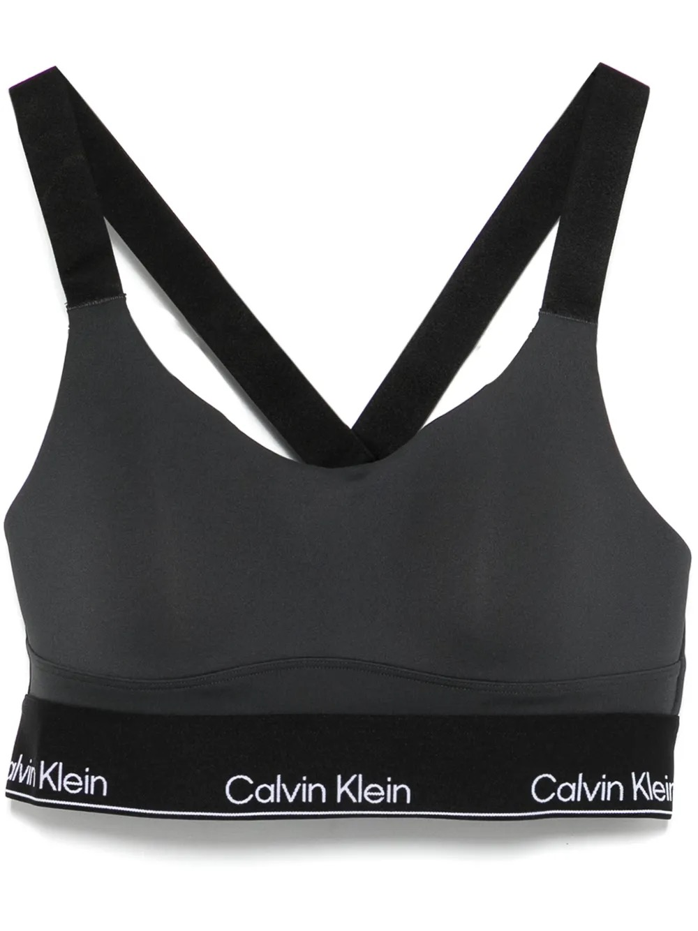 [S] CALVIN KLEIN BLACK LOGO SPORTS BRA, SP40606404-404F220002 (SCK714)