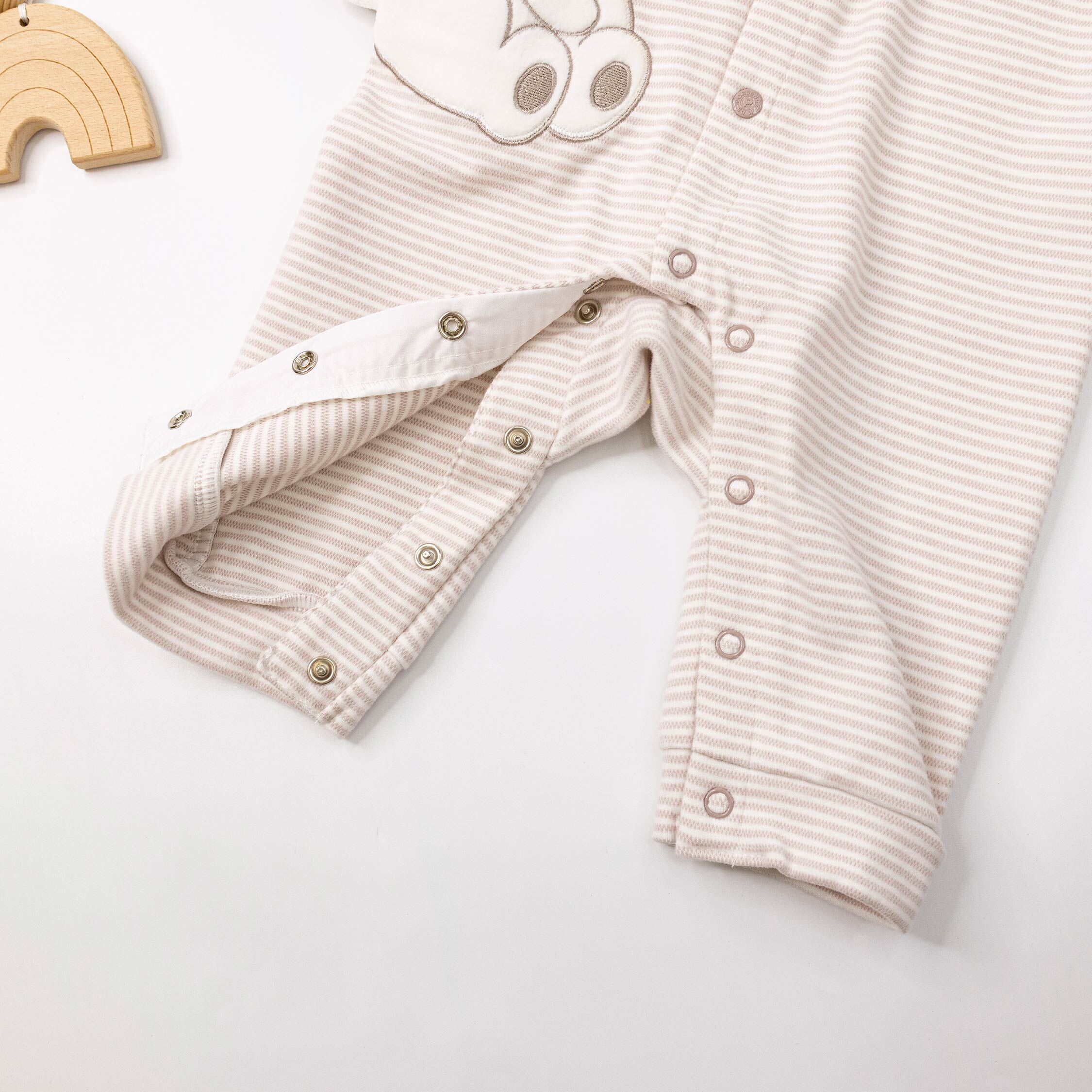 波紳士【12522】可愛小熊條紋連身裝/連身衣＊二色