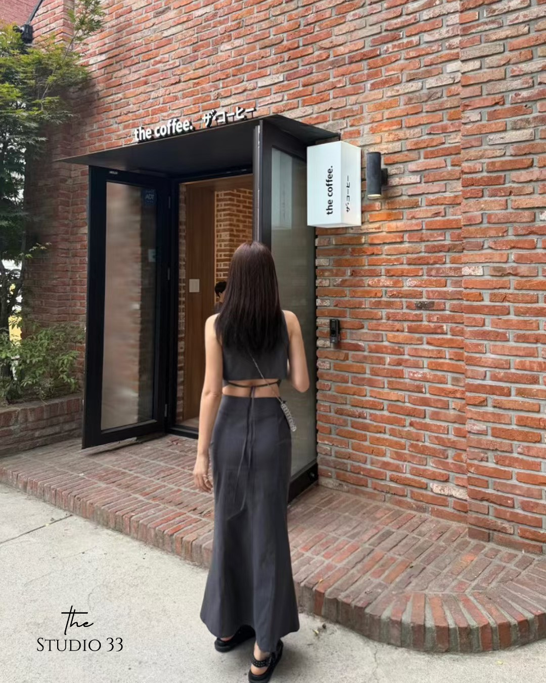 V領後綁繩馬甲背心