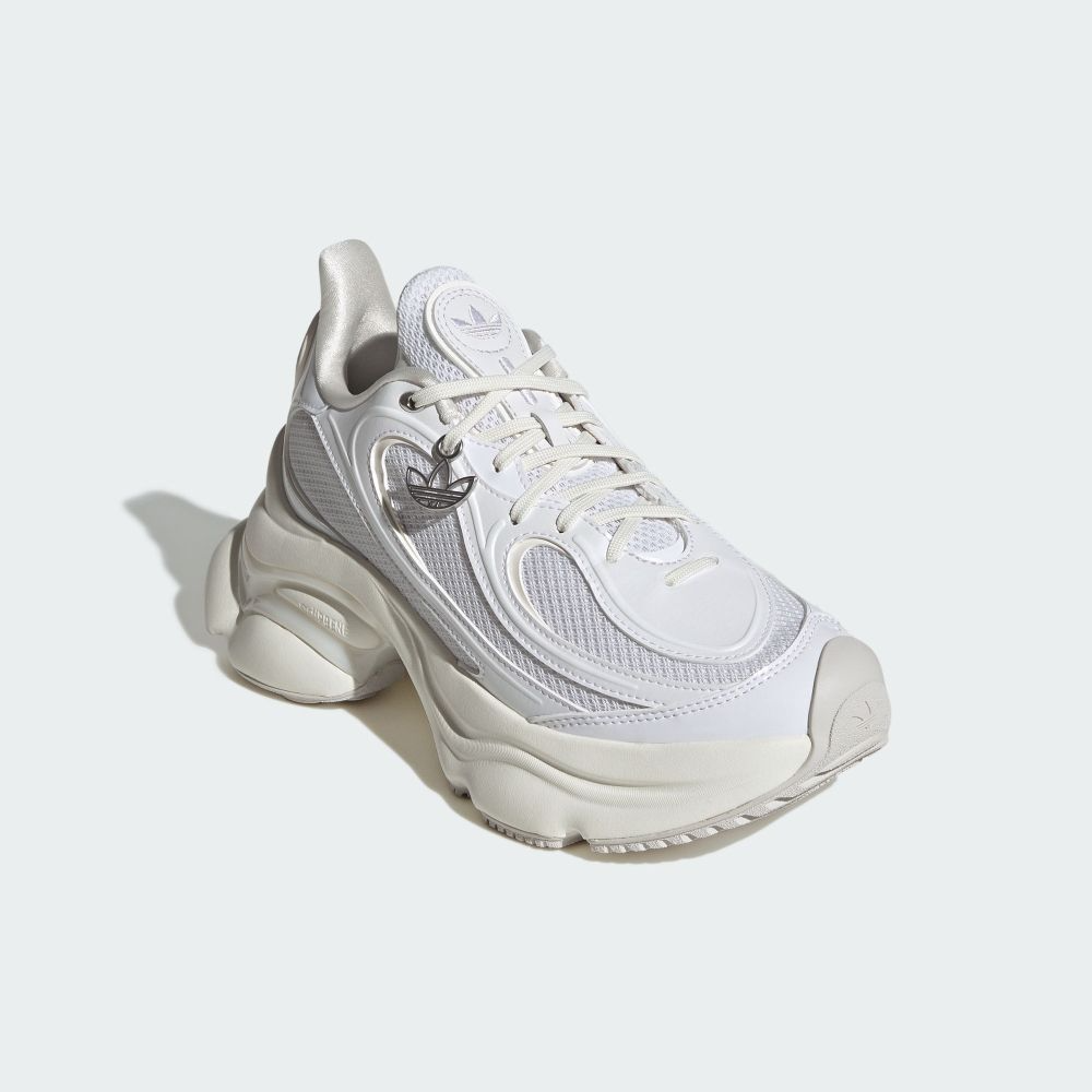 ADIDAS ORIGINALS OZVENUZ 增高 復古 小巴黎世家 (女款) 銀色 白色 KI0557 HQ2676