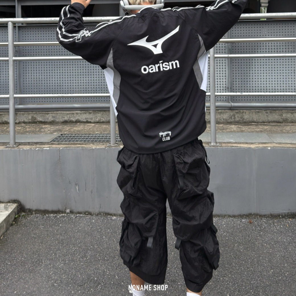 MIZUNO X OARISM 美津濃 聯名 拼接 復古 街頭 風衣 長袖 (男款)