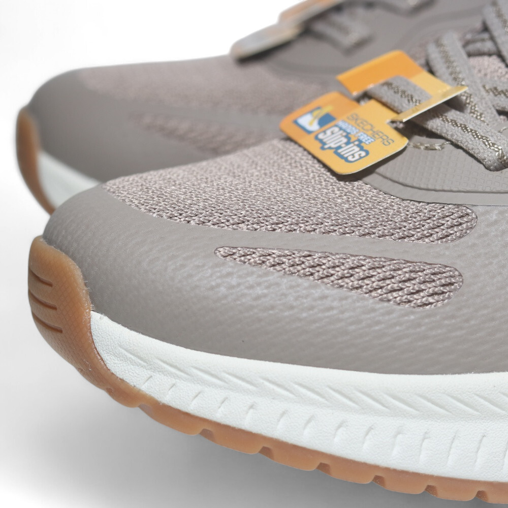 SKECHERS 休閒鞋 BOBS SQUAD 4 奶茶 瞬穿 免鞋帶 健走鞋 女 117624TPE