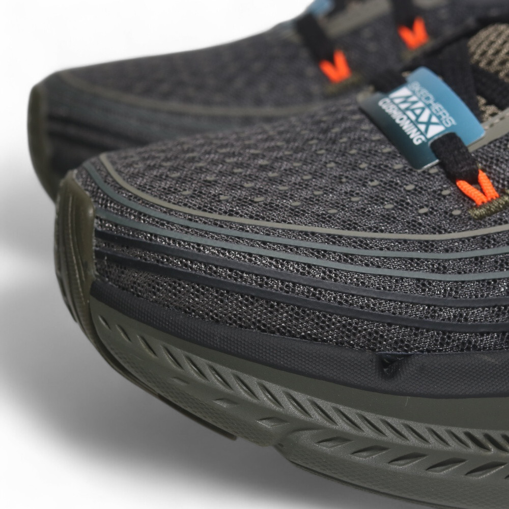 SKECHERS 慢跑鞋 GO RUN MAX CUSHIONING 黑綠 固特異 運動鞋 男 220835OLV