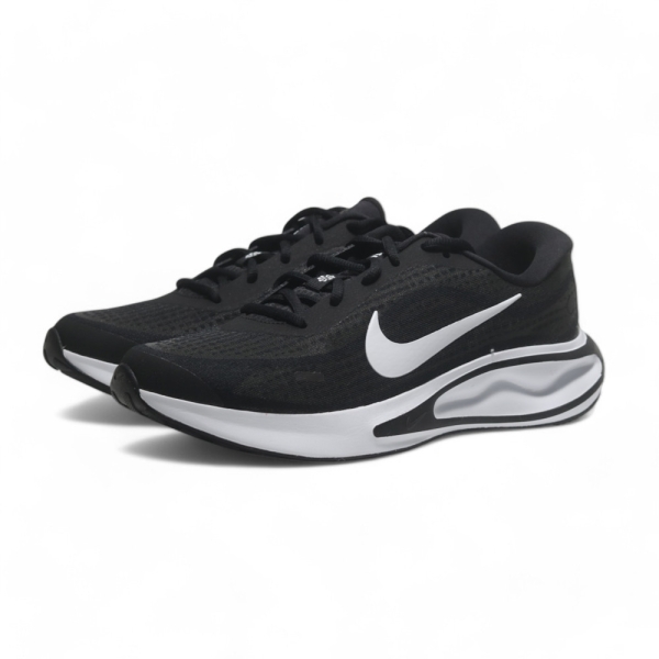NIKE 慢跑鞋 JOURNEY RUN 黑白 緩震 運動鞋 男 FN0228-001