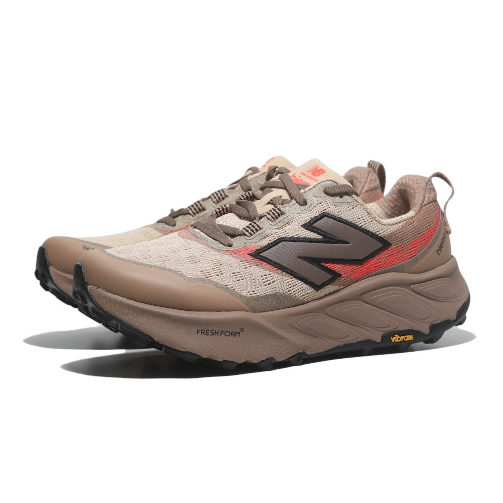 NEW BALANCE 越野鞋 HIERRO V9 卡其 螢光橘 2E寬楦 黃金大底 男 MTHIERV9