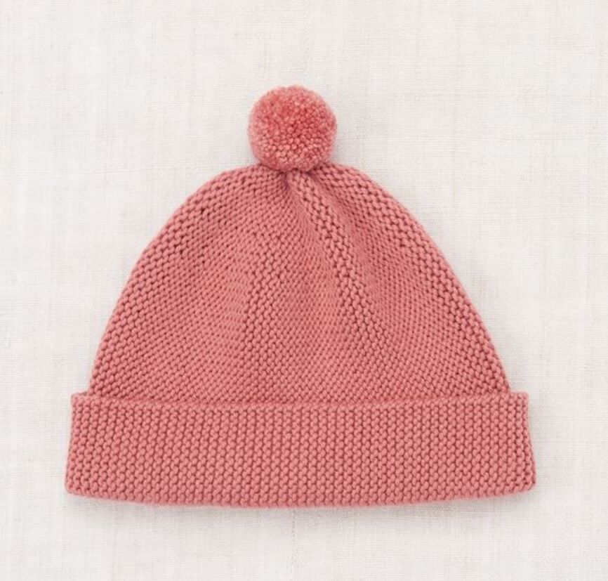 Misha & Puff  球球栗子帽  Garter Hat - Rosewood