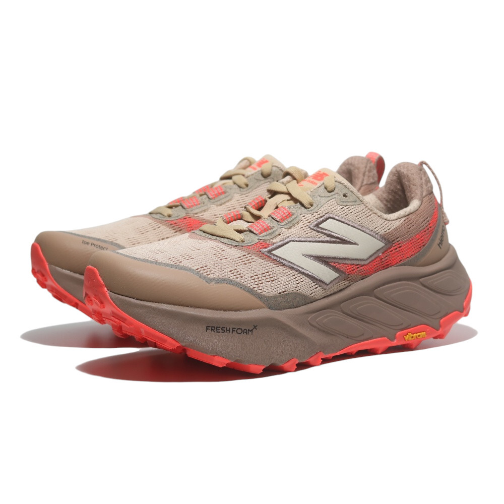 NEW BALANCE 越野鞋 HIERRO V9 卡其 螢光橘 黃金大底 女 WTHIERV9