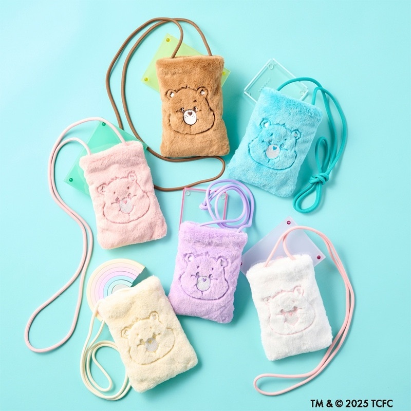 日本care bears細背帶毛絨絨小包包