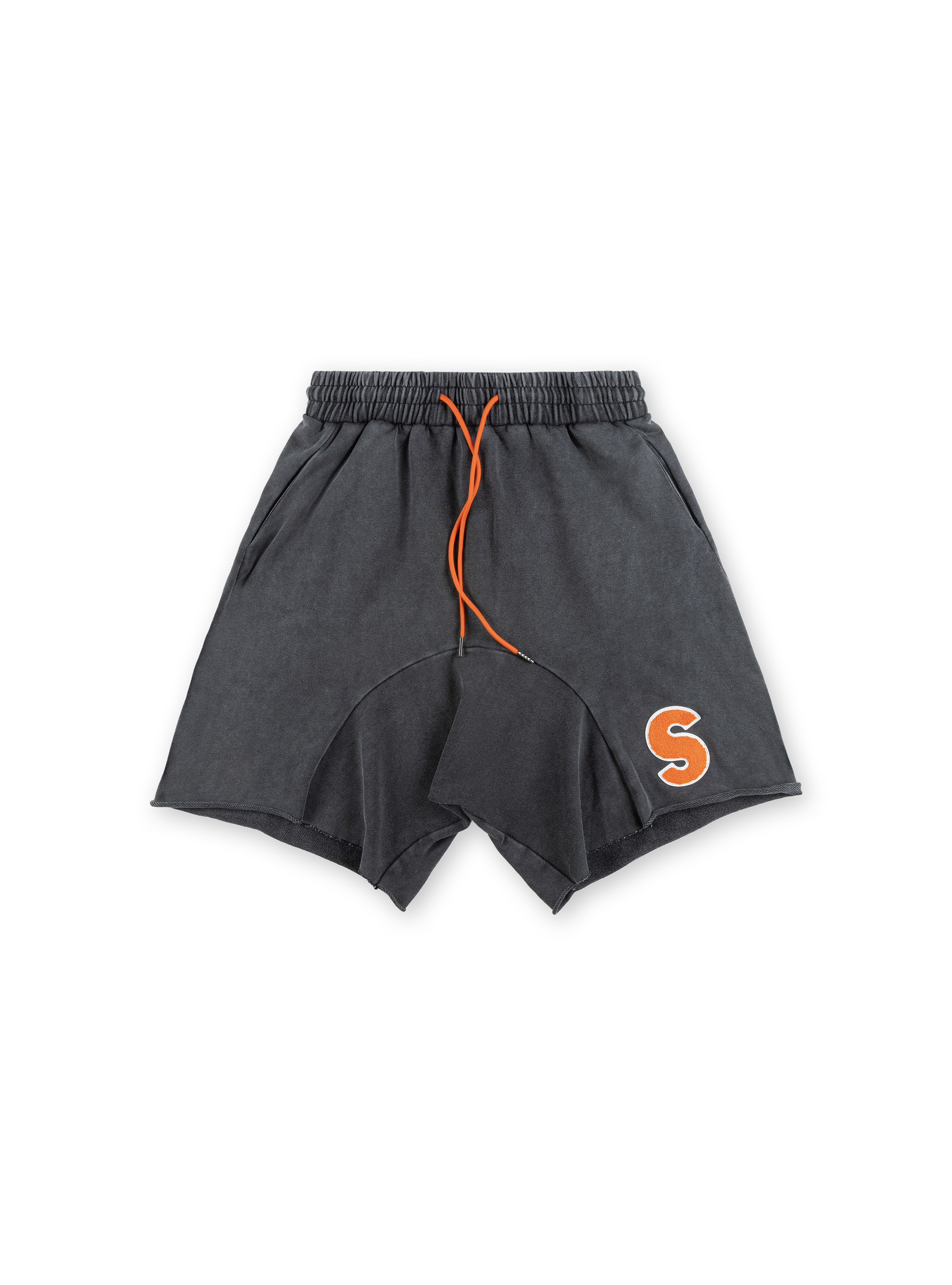 S PATCH SHORT PANTS // BLK
