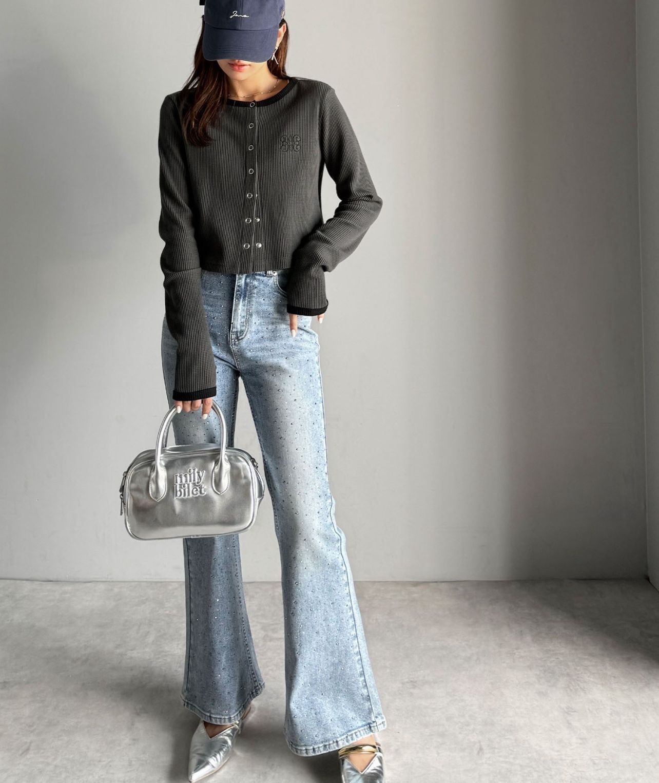 【預購】JN090901 mily bilet 女裝針織刺繡外套