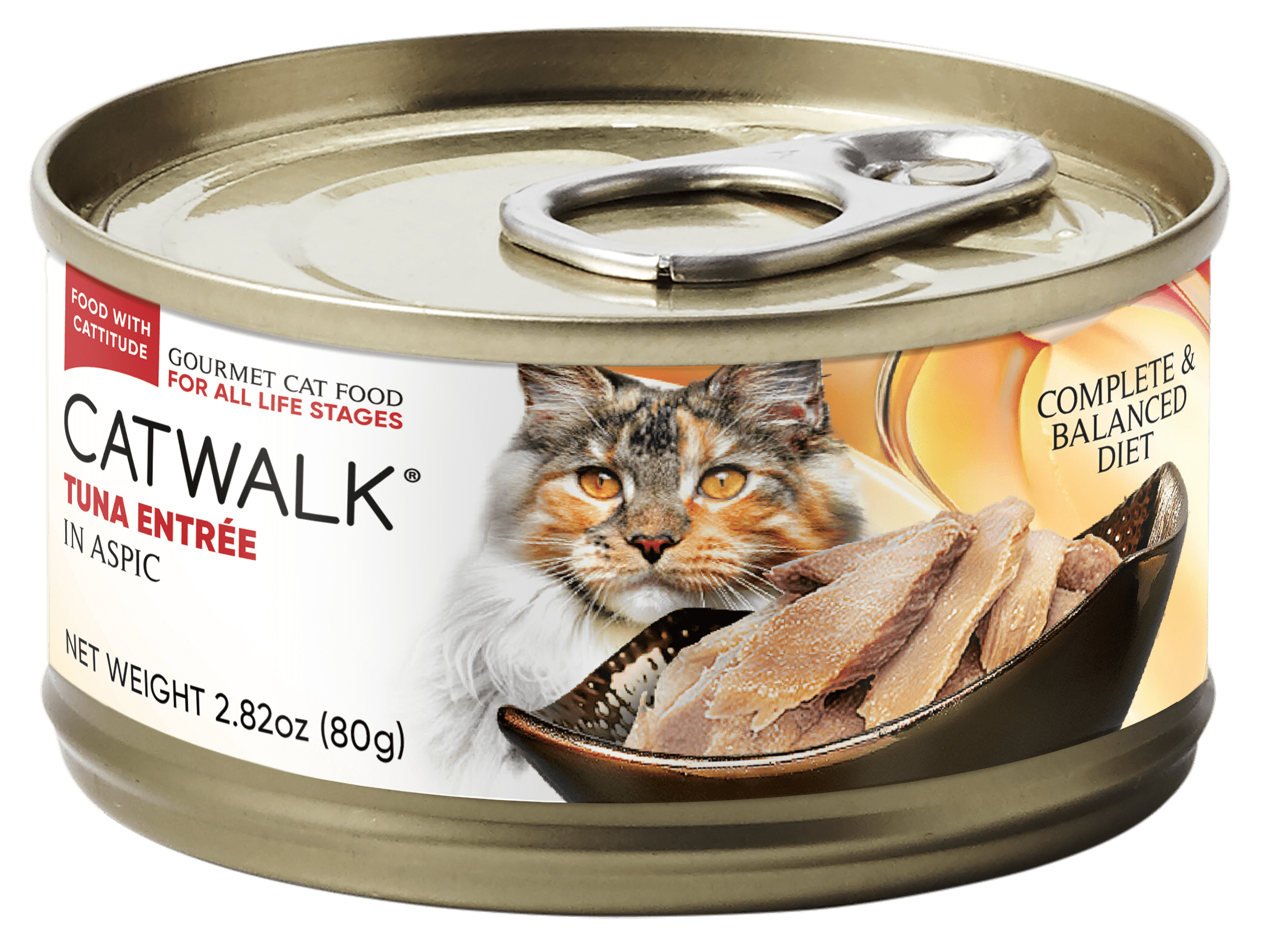 Catwalk 鰹吞拿魚主食貓罐 (Tuna Entrée In Aspic) 80G