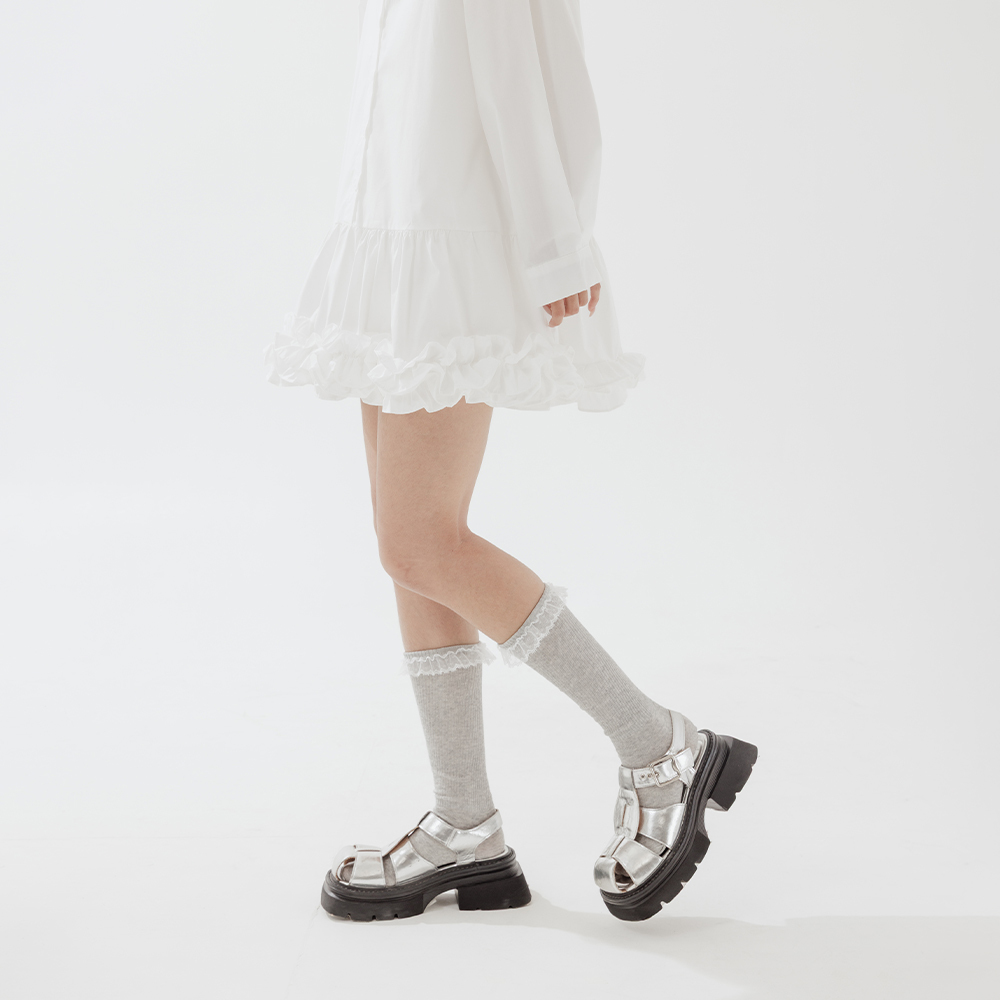 Three-dimensional lace design stockings, three colors for sale【07110587】in stock+pre-order