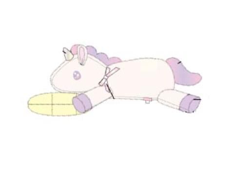 UM 25週年限定 晚安獨角獸 絨毛娃娃 (40cm)