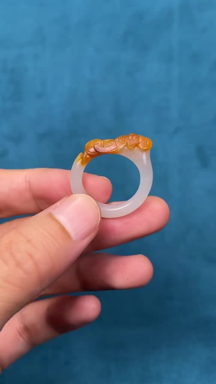 9123 和田玉籽料福在眼前 (內徑 16.5-18.5mm)