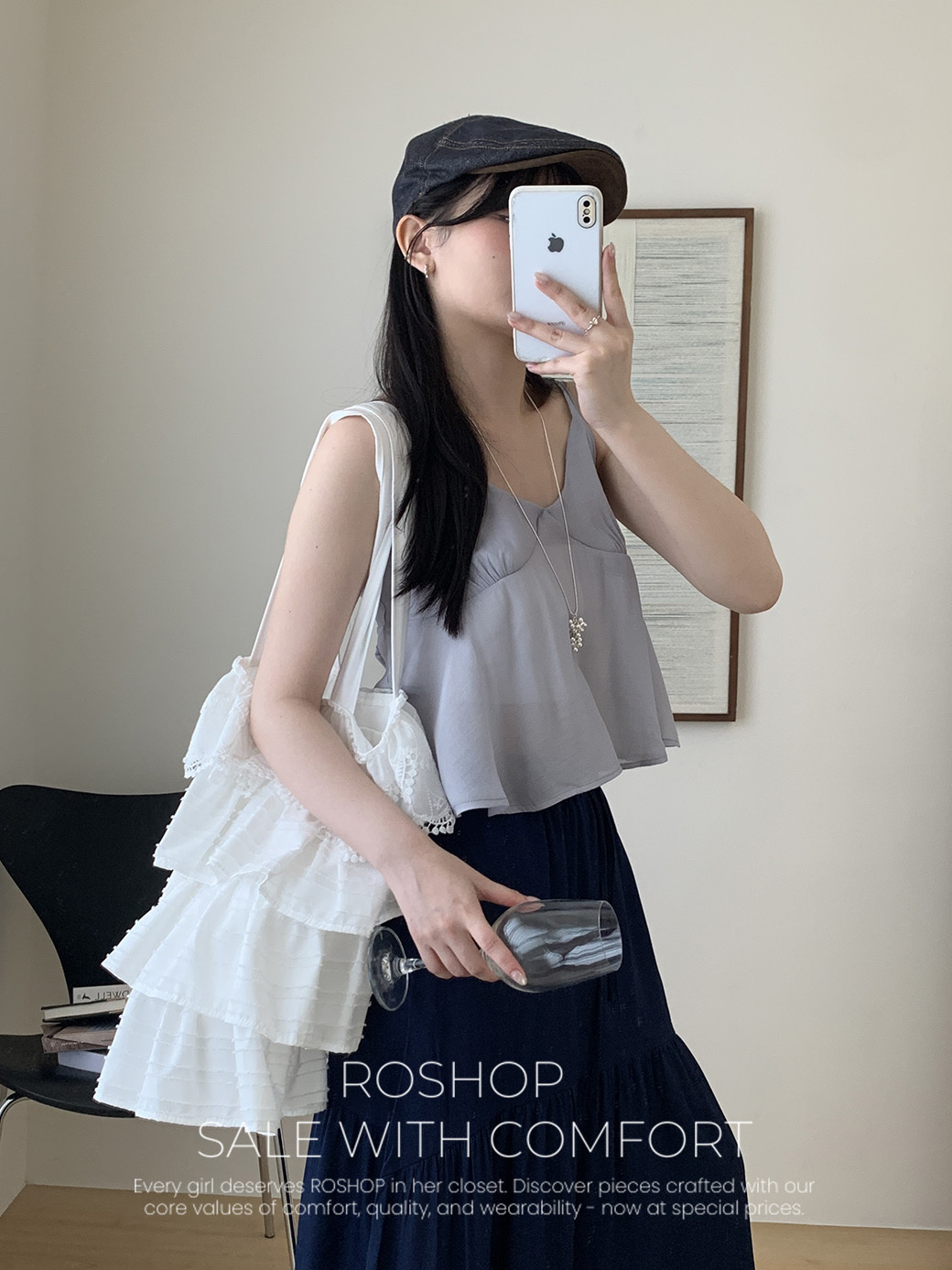 限定特賣!by roshop!夏日小心機!綁帶細肩上衣-2色