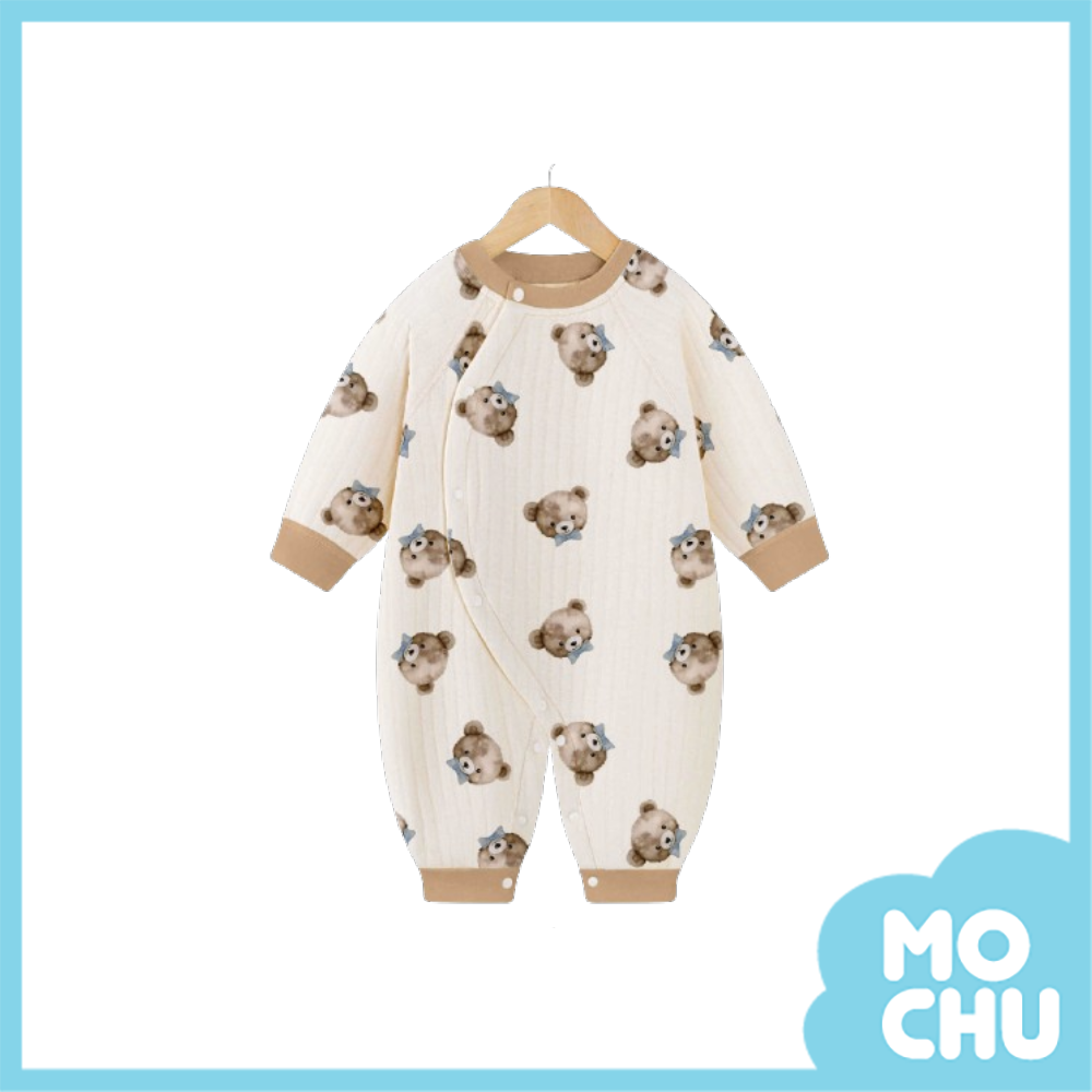 暖熊樂樂長袖連身衣