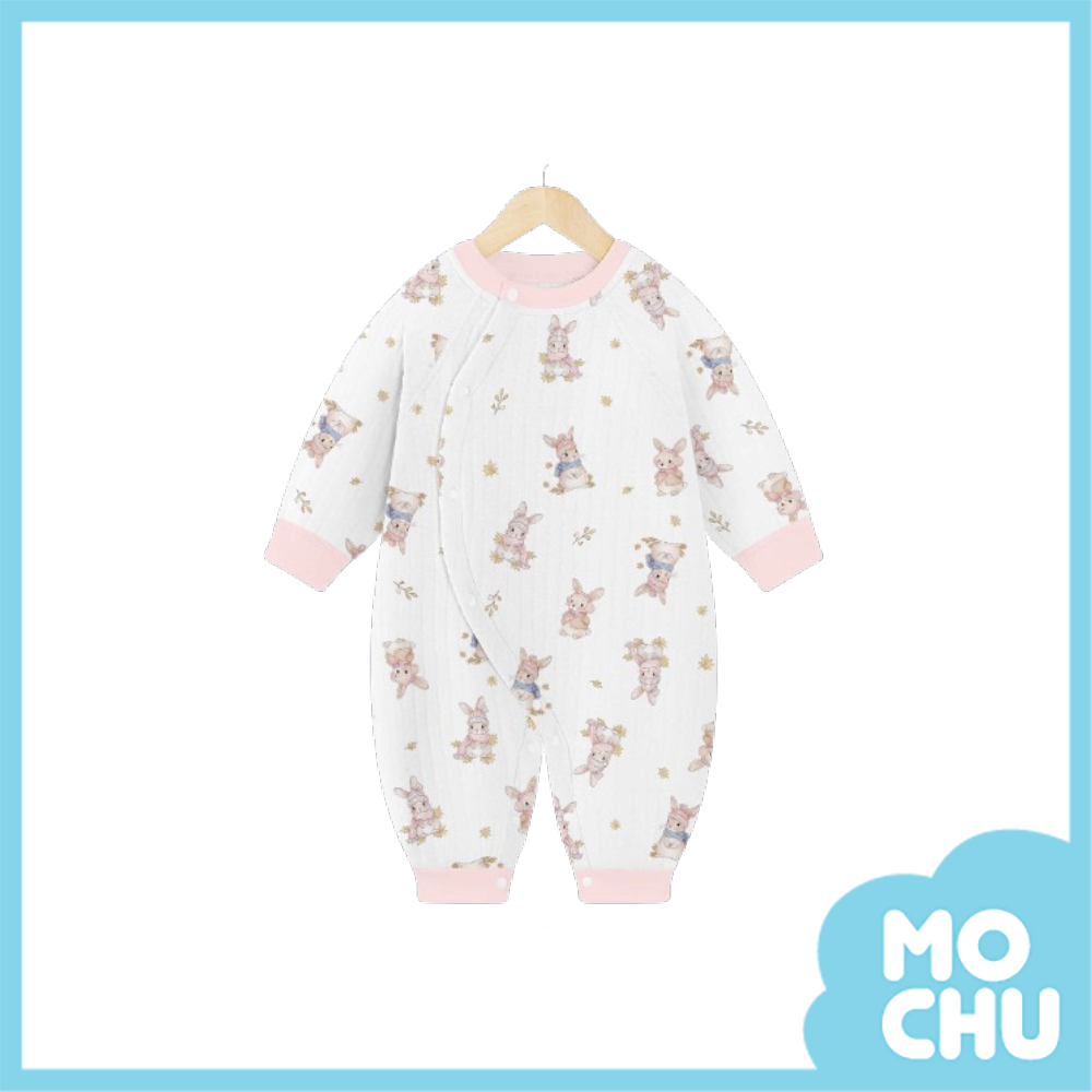 秋日小兔長袖連身衣