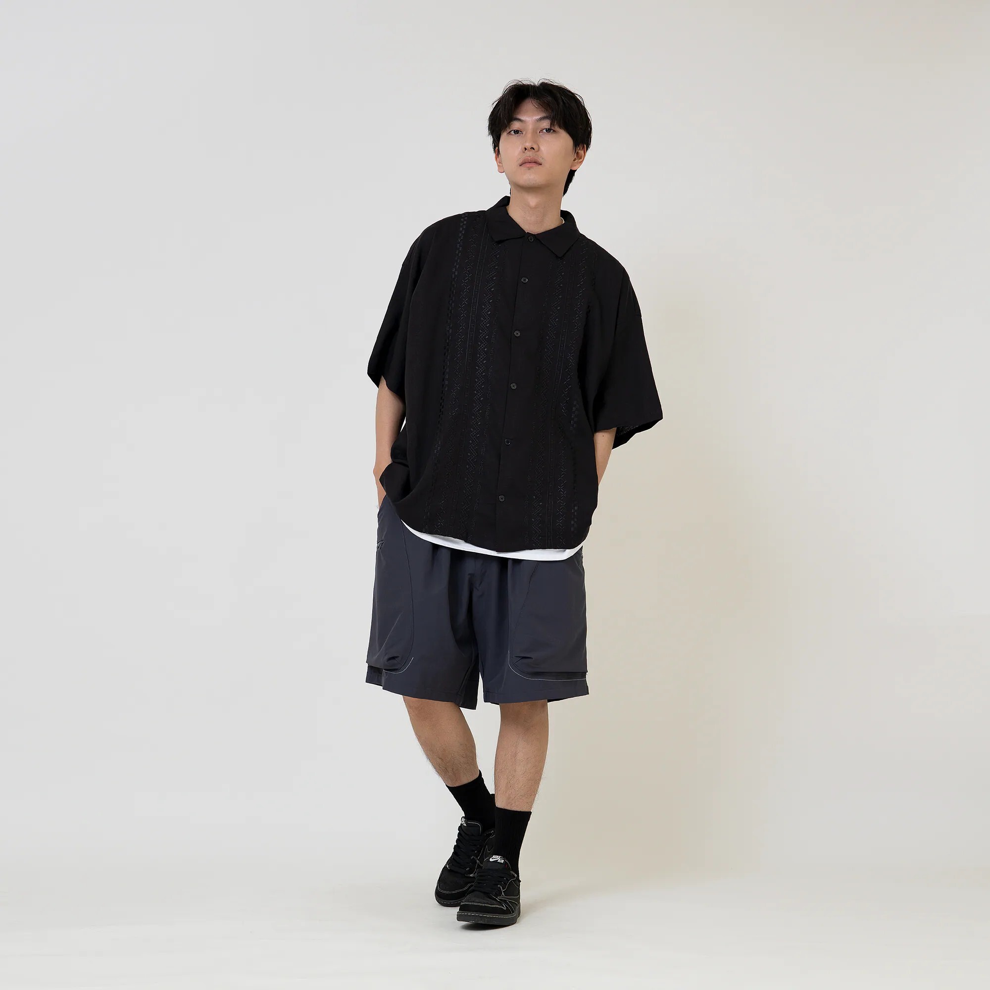 "現貨" ANST 六袋 拉鍊車線短褲 ST.63