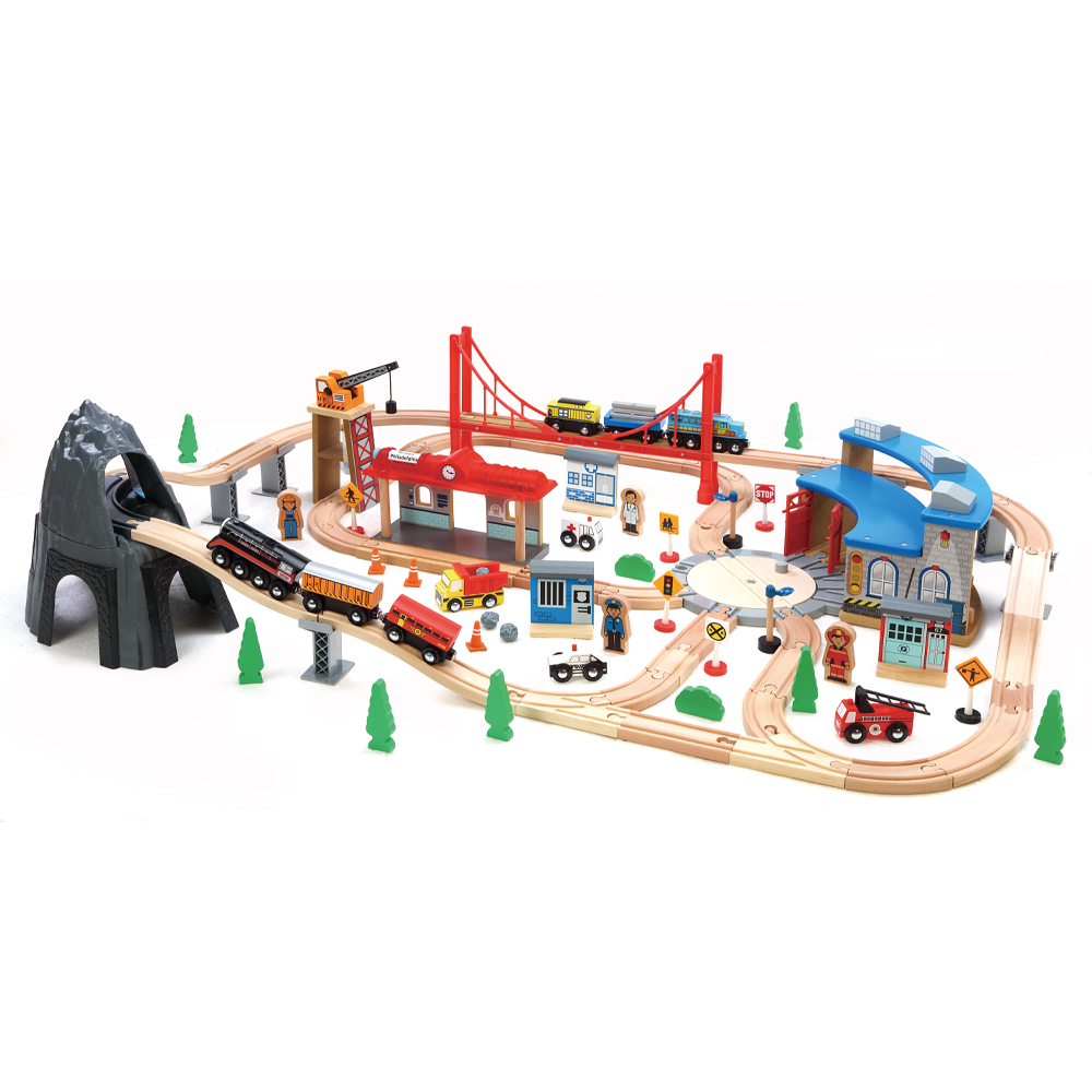 木製火車軌道 100pcs