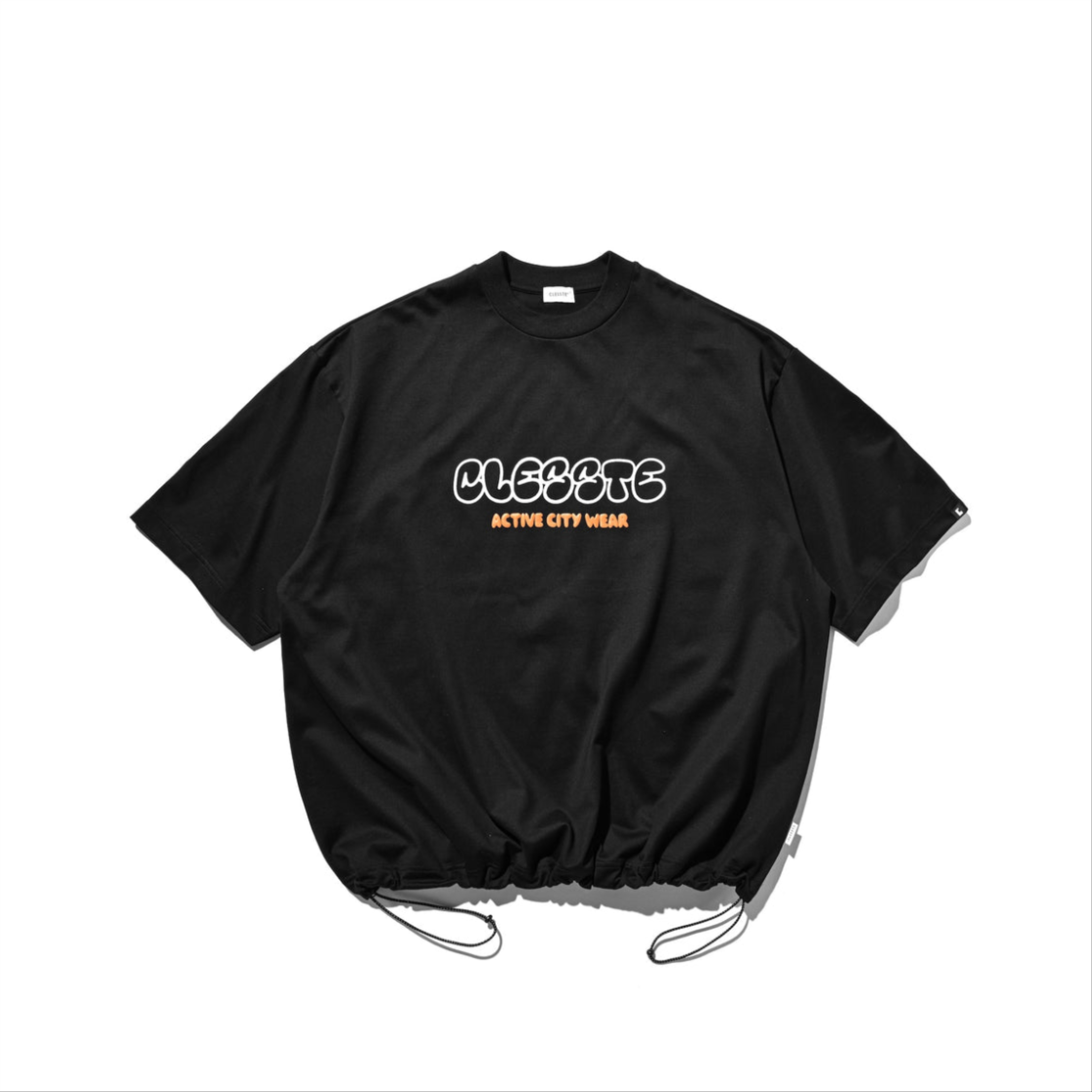 2025AW CLESSTE BUBBLE LOGO PRINT MASSIVE T-SHIRT WITH DRAWSTRINGS 泡泡 刺繡 字體 LOGO 短T 現貨 CLS-TE-2523