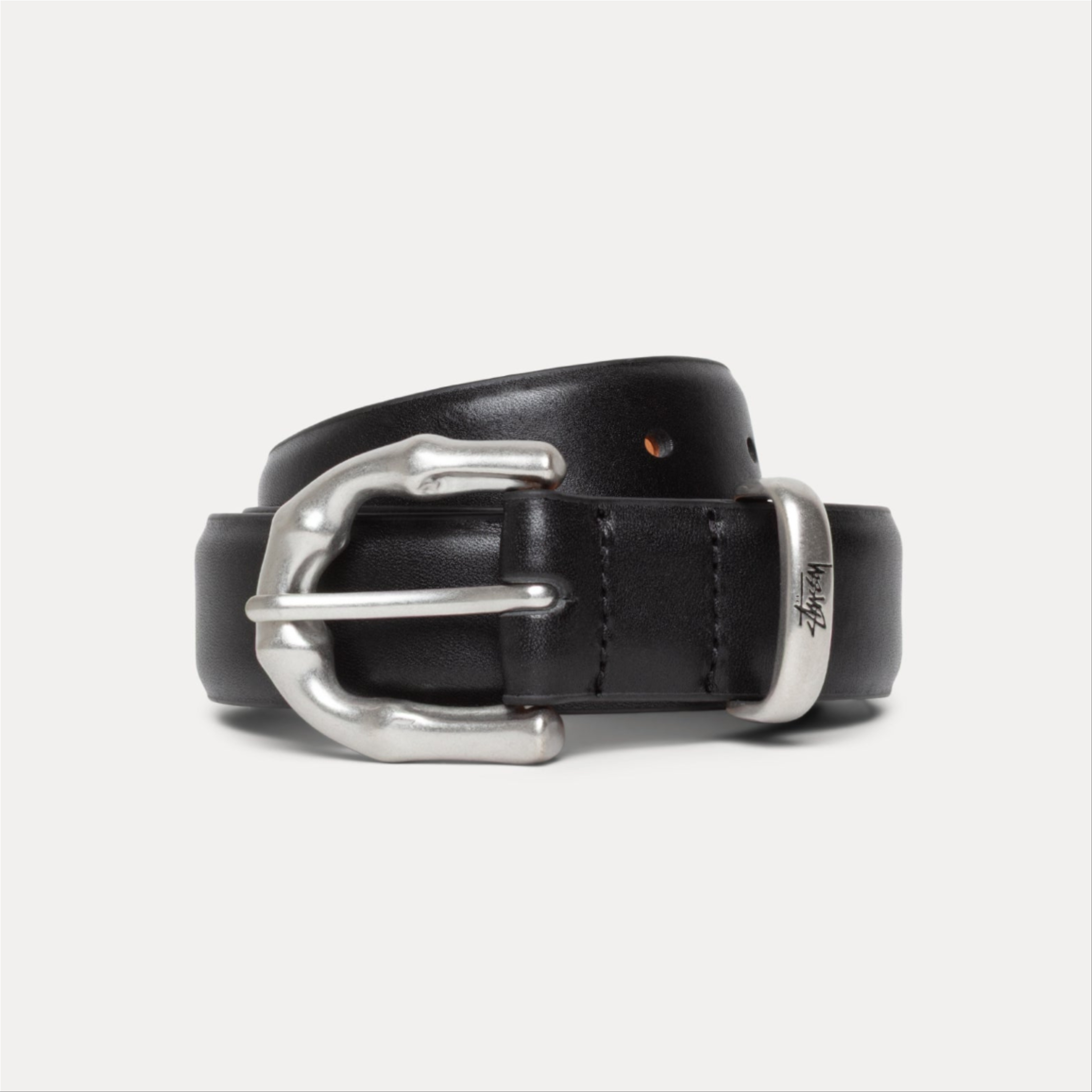 2025AW STUSSY BAMBOO BUCKLE BELT 骨頭 皮革 皮帶 現貨 135201