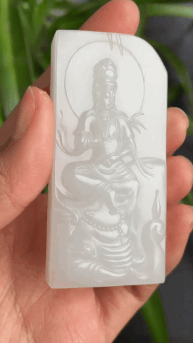 91714 和田玉籽料普賢菩薩