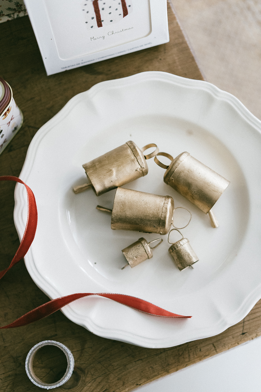 印度手工錘製鍍銅復古鈴鐺（3入乙組）