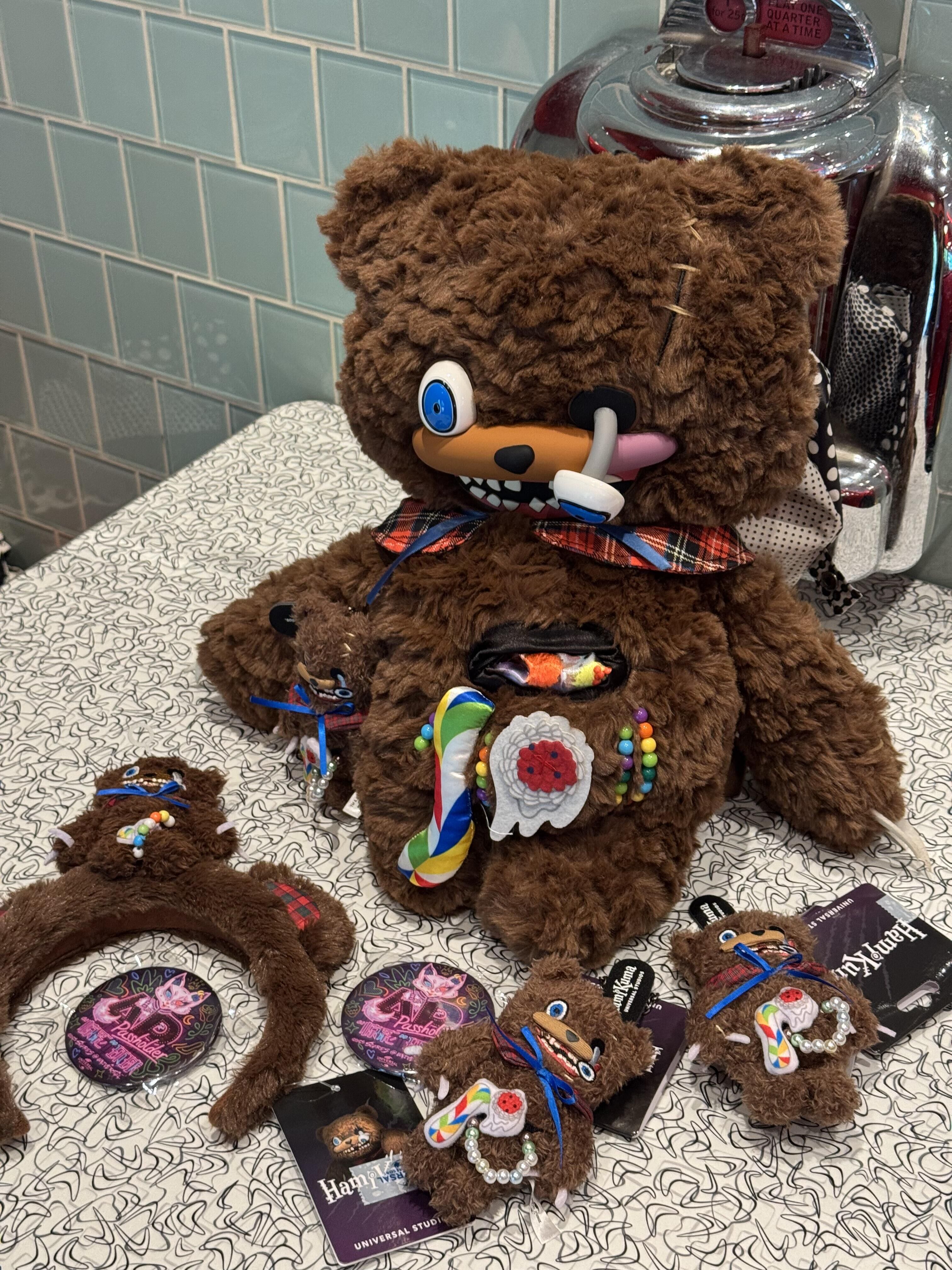 環球連線 環球影城 萬聖節限定 Hamikuma 恐怖熊 殭屍熊 毛絨吊飾 鑰匙圈 娃娃 後背包 髮箍(任買兩件711免運)/現貨