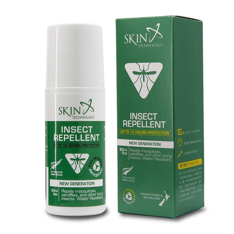 紐西蘭Skin Technology Picaridin 25%瑞斌12H長效防蚊乳液 60ML(滾珠瓶)
