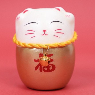 【台灣現貨速發】泡棉招財貓 抱抱桶招財貓 新年飾品 插件花材 不倒翁 過年 春節 招財