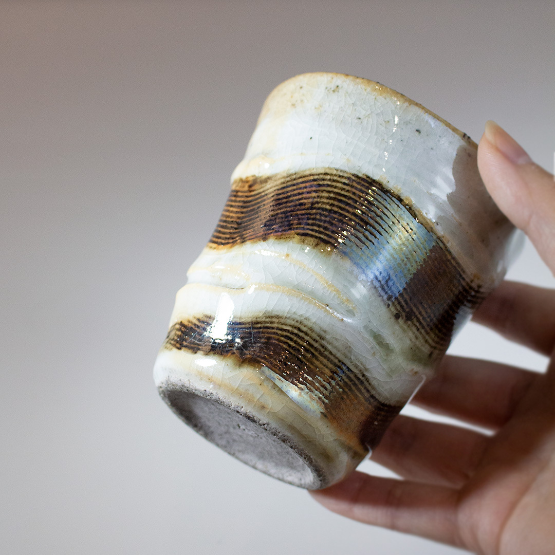 梨影雕紋公道杯