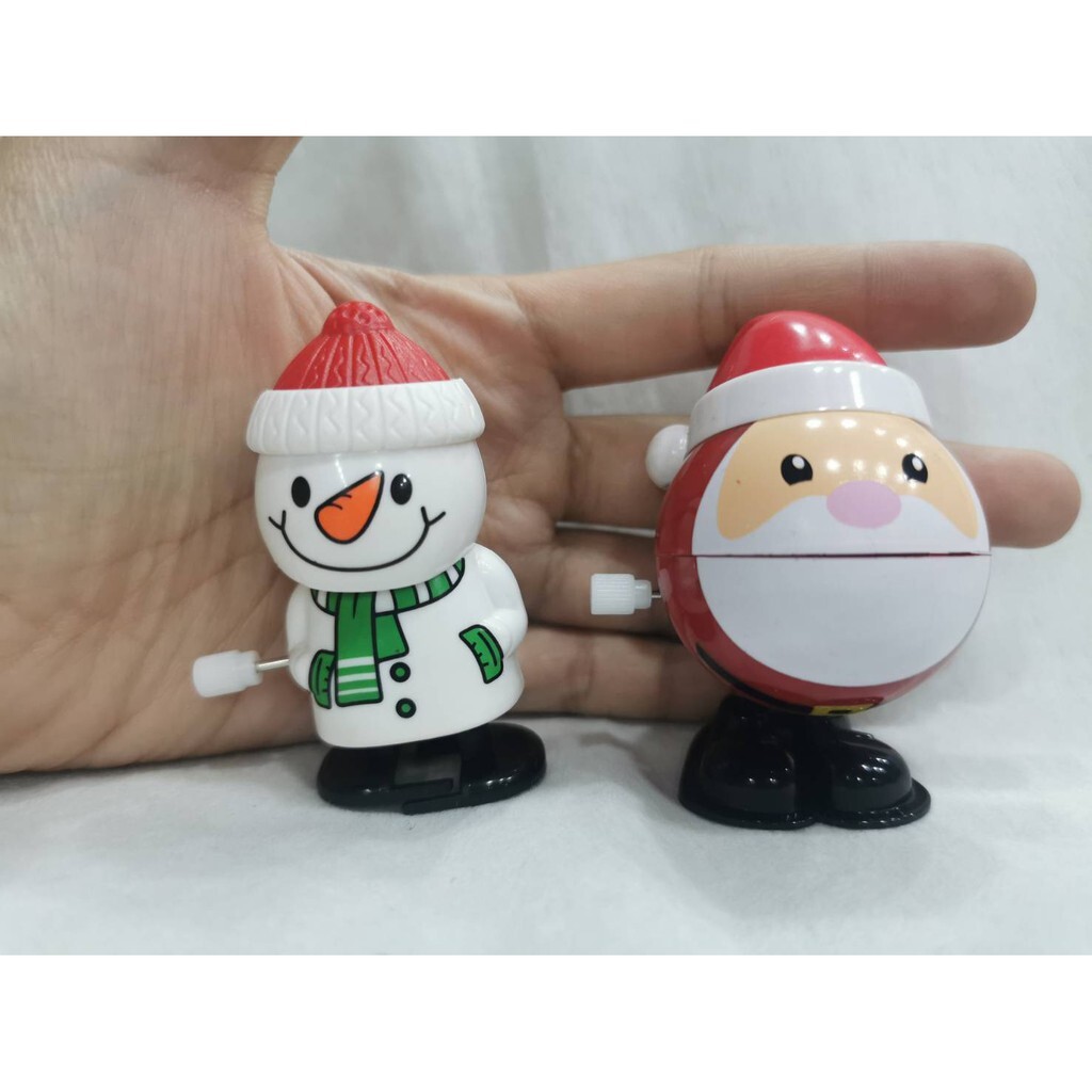 【台灣現貨速發】聖誕節 聖誕老公公 雪人 發條玩具 玩具  | 走路 跳跳