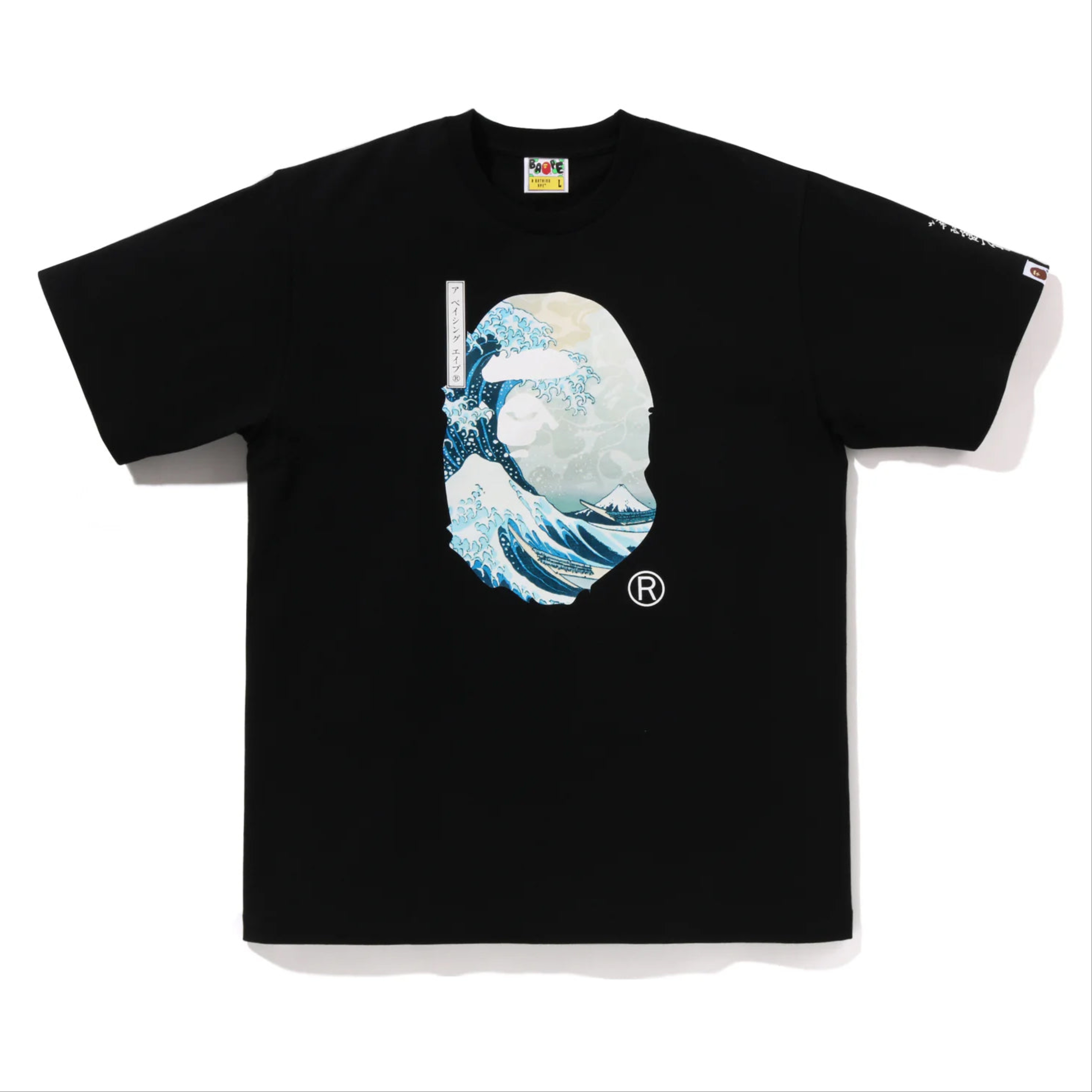 2025AW A BATHING APE BAPE UKIYO-E APE HEAD TEE #1 葛飾北齋 神奈川 海浪 浮世繪 短T 現貨 1L73110916