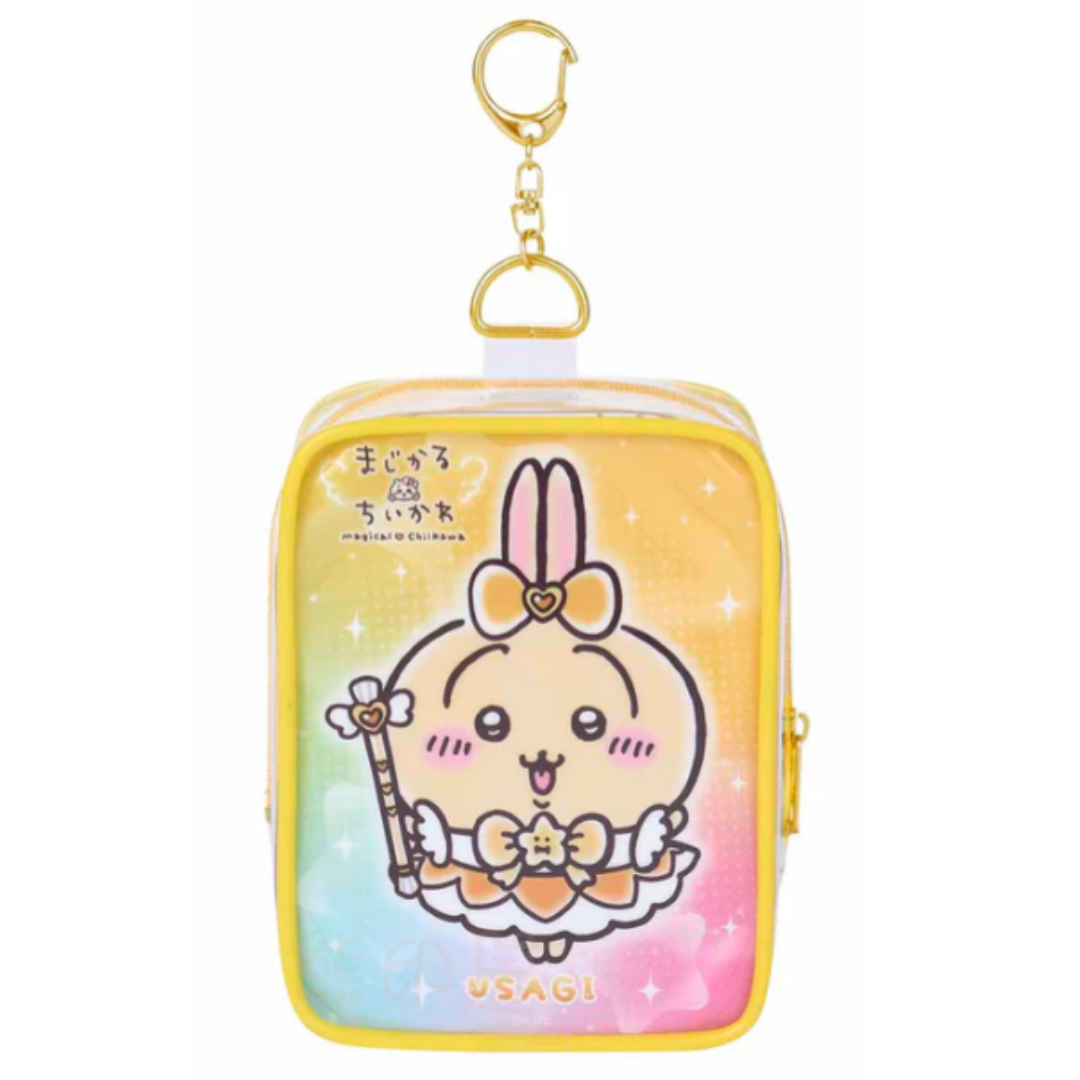 Chiikawa魔法少女兔子透明公仔保護掛扣萬用包 (平行進口)
