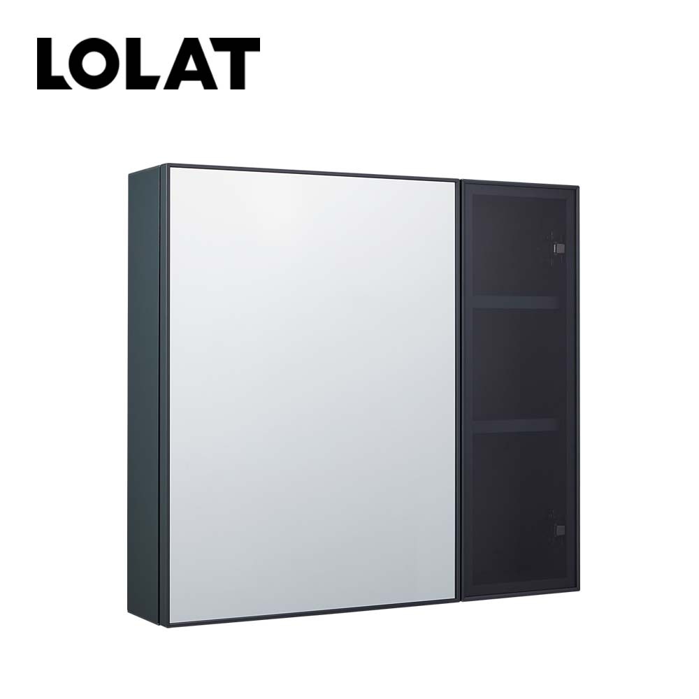 LOLAT鋁合金置物收納鏡櫃-槍灰色MA502介紹。
