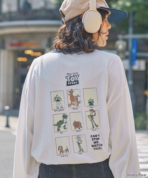 日本🇯🇵連線 MONO-MART x PIXAR TOY STORY 玩具總動員 復古印花長袖T恤 復古美式 印花 插畫風 寬鬆 落肩 長袖 休閒 4款(任買兩件711免運)/預購
