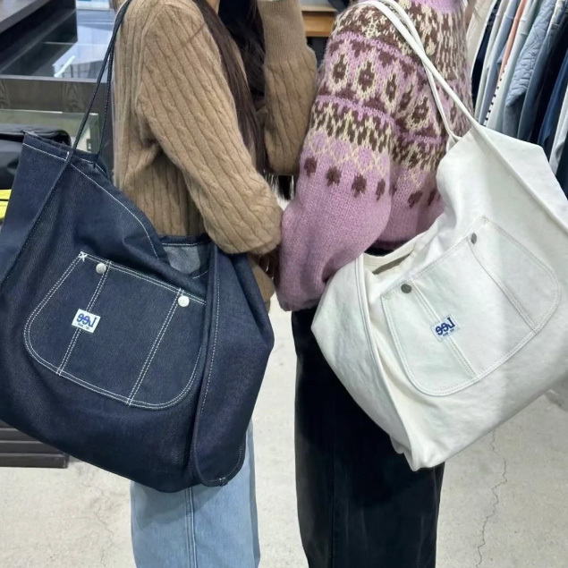 韓國 LEE 大號帆布袋 6 colors 肩背袋 LEE帆布包