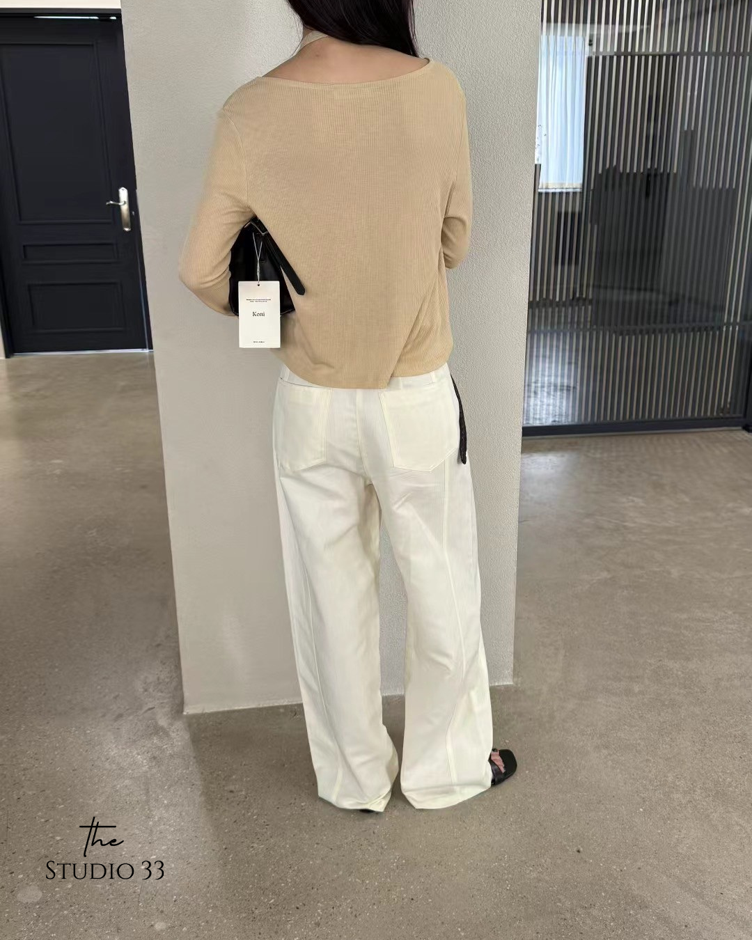 側車線舒適寬褲