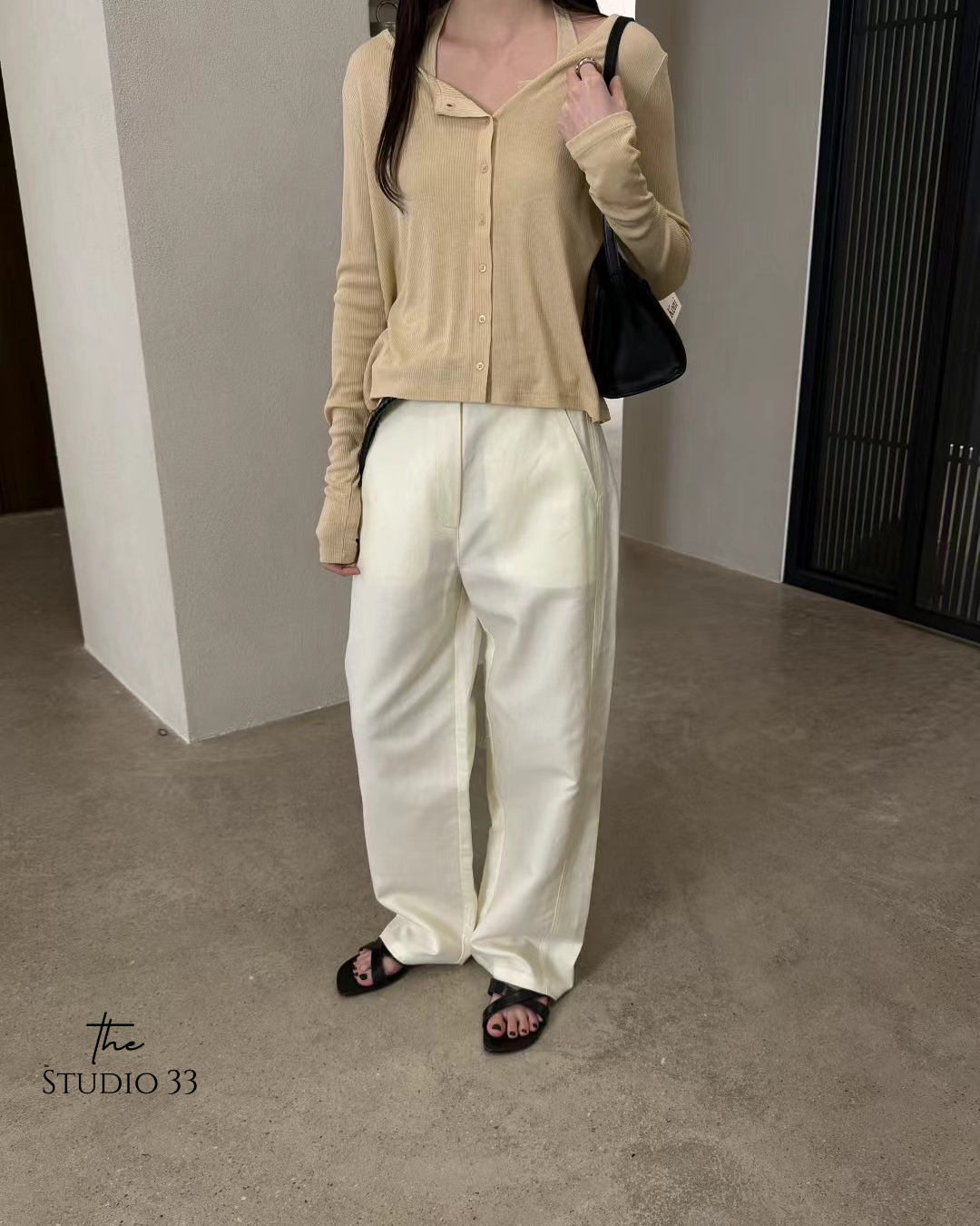 側車線舒適寬褲