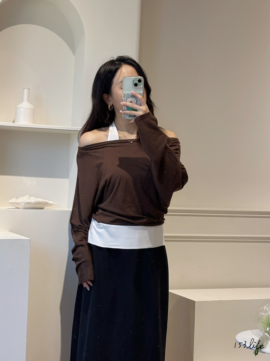 |現貨|棉質舒適兩件式掛脖平口上衣(4色)