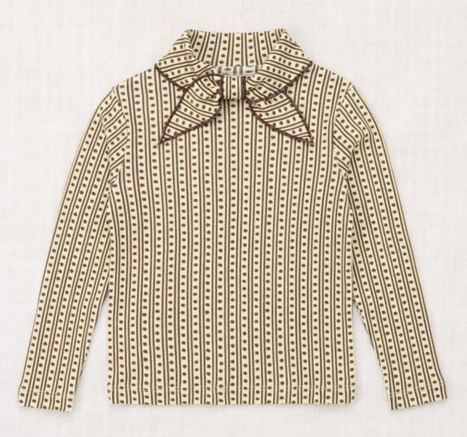 Misha & Puff 滾邊領結長袖上衣 Scout Top - Raffia Little House Floral