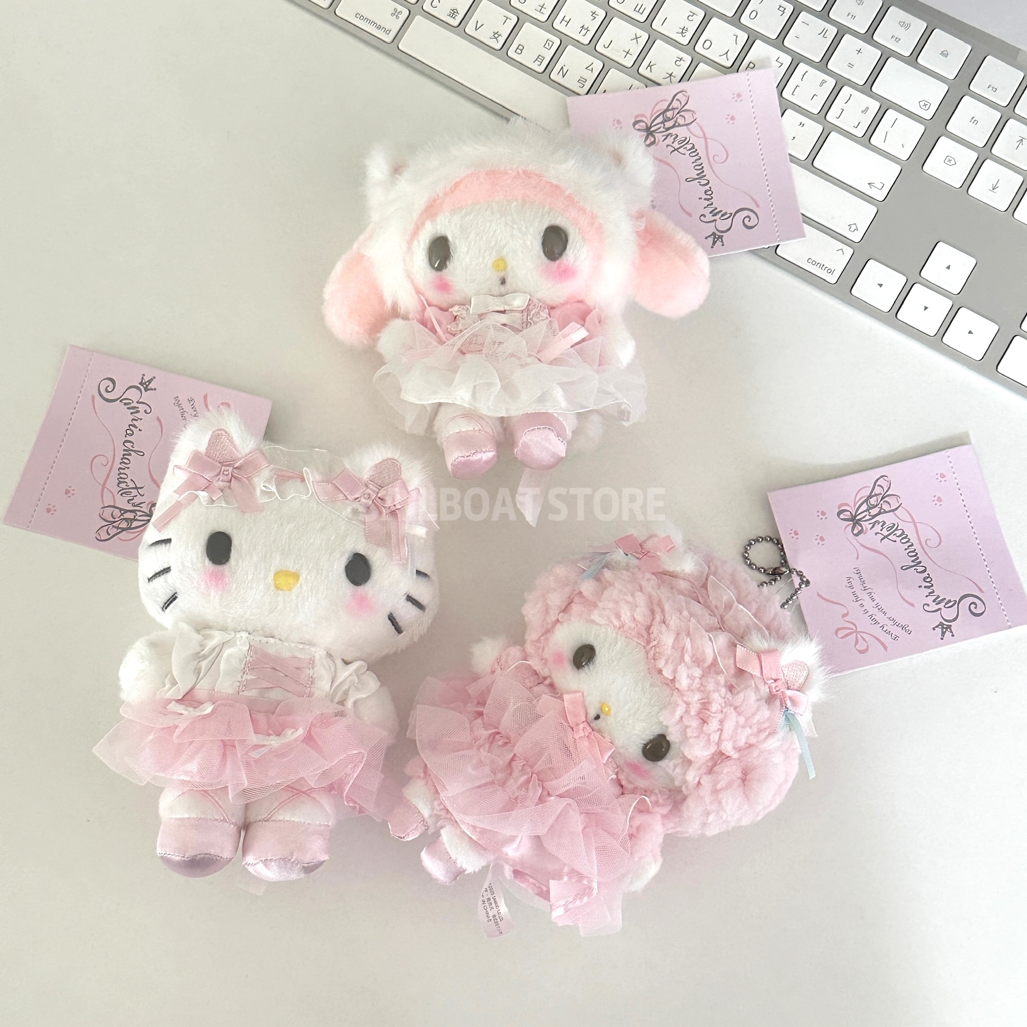 #現貨供應 三麗鷗 白貓芭蕾系列 吊飾鑰匙圈