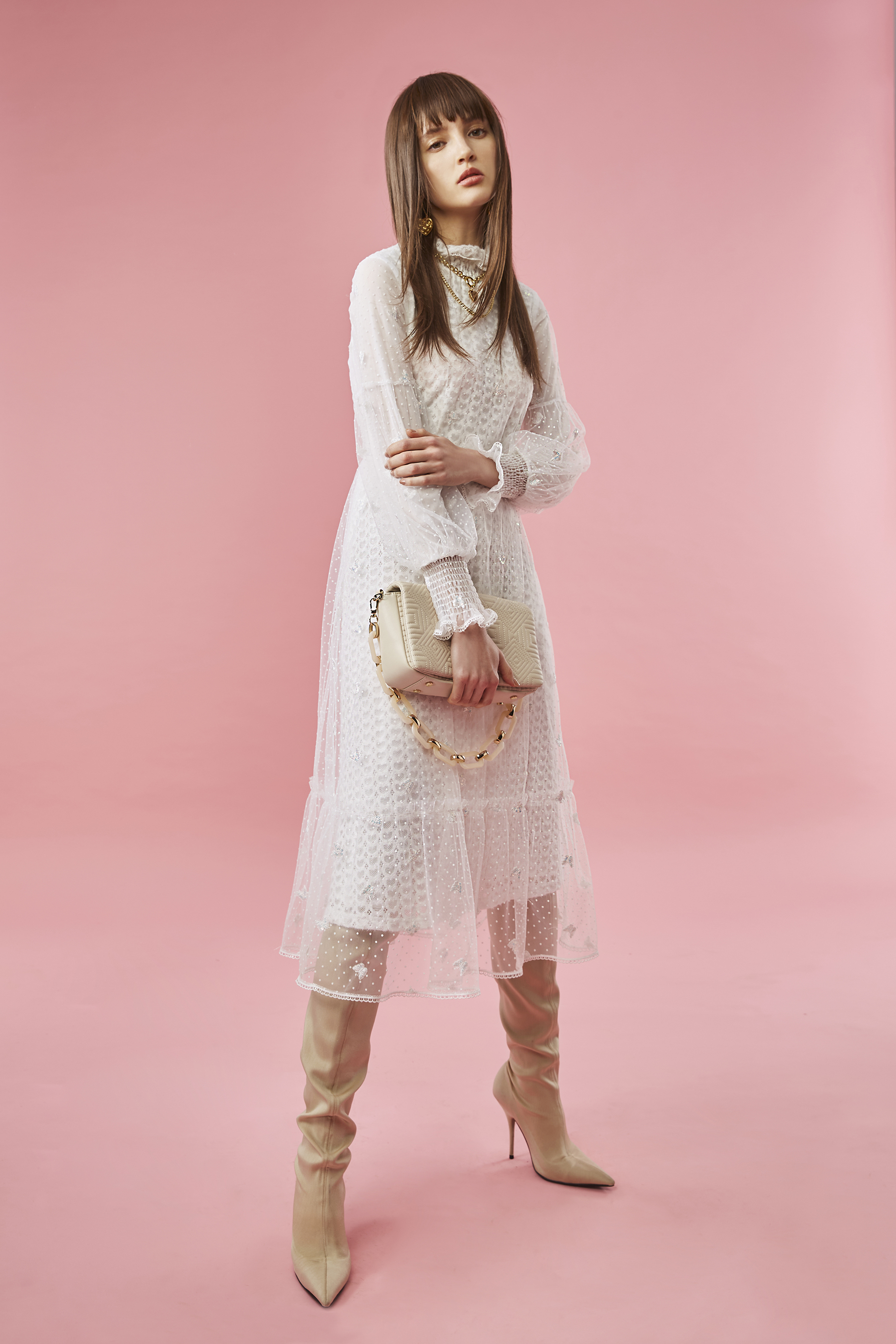 BB1HA020E1 希臘婚禮愛心蕾絲X型長洋裝