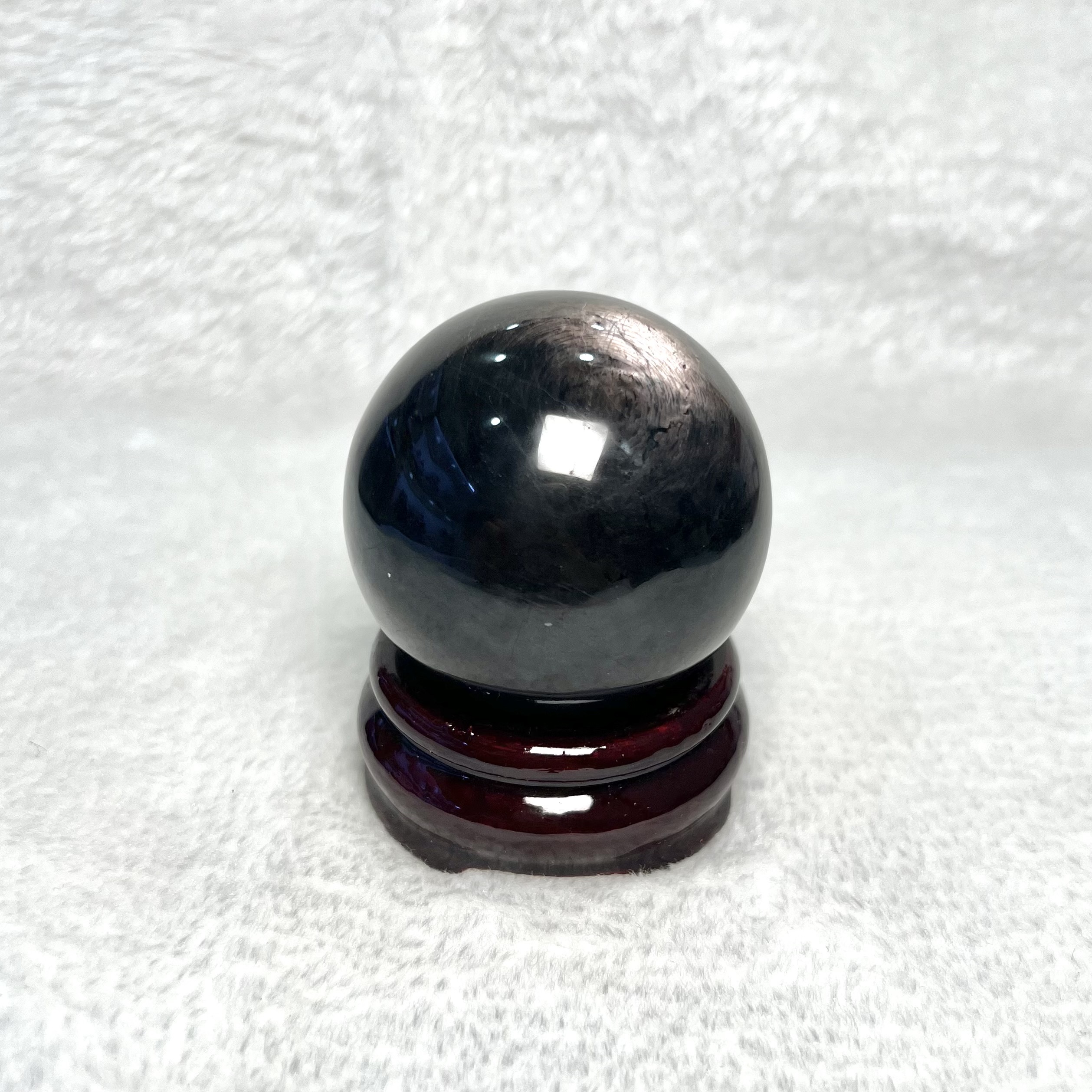 黑銀線球 / 金運石球 5.4cm #A638